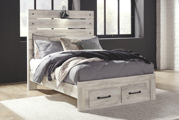 ASHLEY FURNITURE PKG003049 Full Panel Bed With 2 Storage Drawers With Dresser