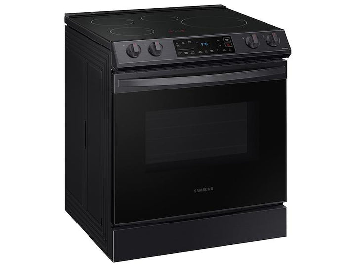 SAMSUNG NE63B8211SG 6.3 cu. ft. Smart Rapid Heat Induction Slide-in Range in Black Stainless Steel