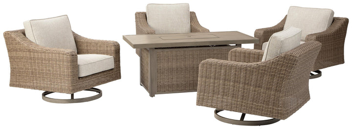 ASHLEY FURNITURE PKG014430 Outdoor Dining Table and 4 Chairs