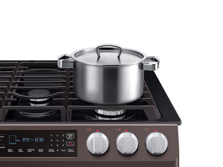 SAMSUNG NX58R9421ST 5.8 cu. ft. Slide-in Gas Range with Convection in Tuscan Stainless Steel