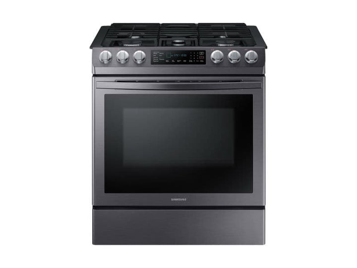 SAMSUNG NX58R9421SG 5.8 cu. ft. Slide-in Gas Range with Convection in Black Stainless Steel