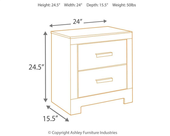 ASHLEY FURNITURE PKG002411 Queen/full Panel Headboard With Mirrored Dresser and 2 Nightstands