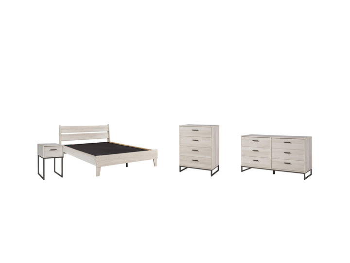 ASHLEY FURNITURE PKG009027 Full Panel Headboard With Dresser, Chest and Nightstand