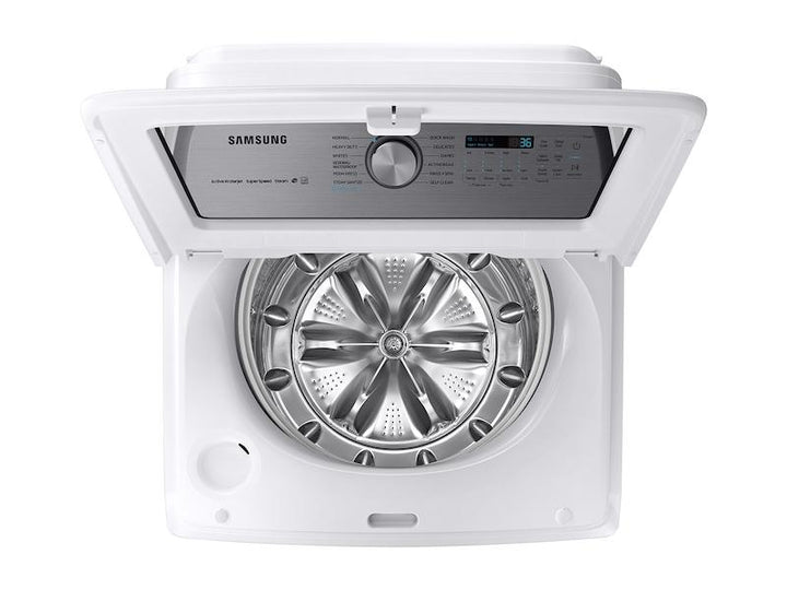 SAMSUNG WA54R7600AW 5.4 cu. ft. Top Load Washer with Super Speed in White