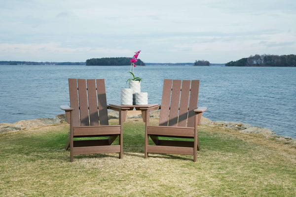 ASHLEY FURNITURE PKG012923 2 Adirondack Chairs With Connector Table