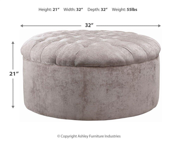 ASHLEY FURNITURE 1240408 Carnaby Oversized Accent Ottoman