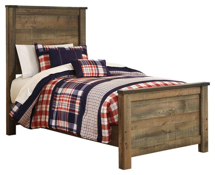 ASHLEY FURNITURE B446B4 Trinell Twin Panel Bed With Mirrored Dresser