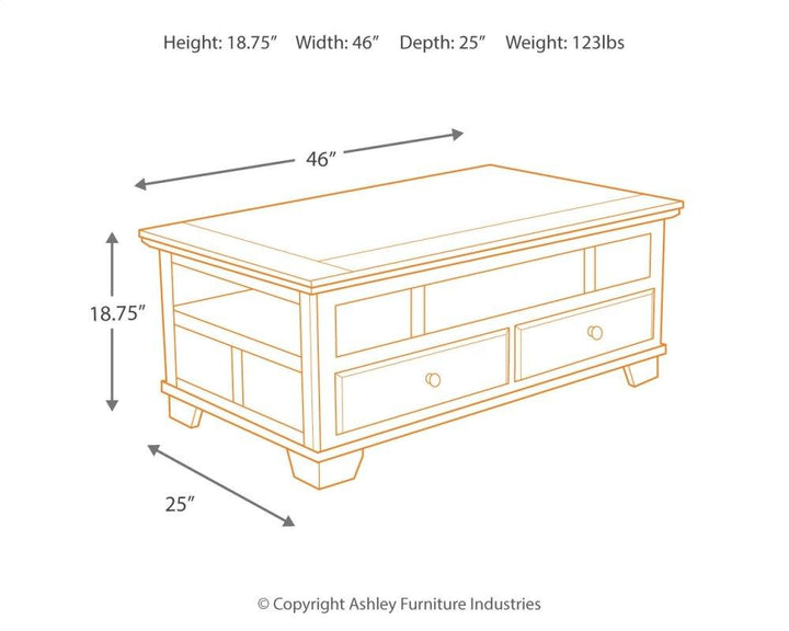 ASHLEY FURNITURE PKG007192 Coffee Table With 2 End Tables