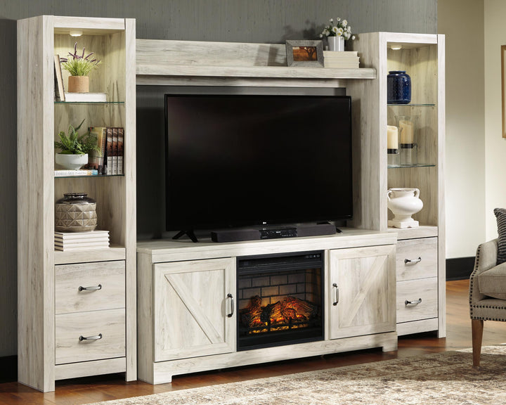 ASHLEY FURNITURE W331W8 Bellaby 4-piece Entertainment Center With Electric Fireplace