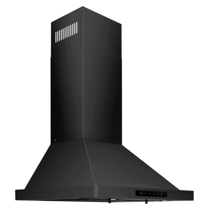 ZLINE KITCHEN AND BATH BSKBN24 ZLINE Convertible Vent Wall Mount Range Hood in Black Stainless Steel Size: 24 Inch