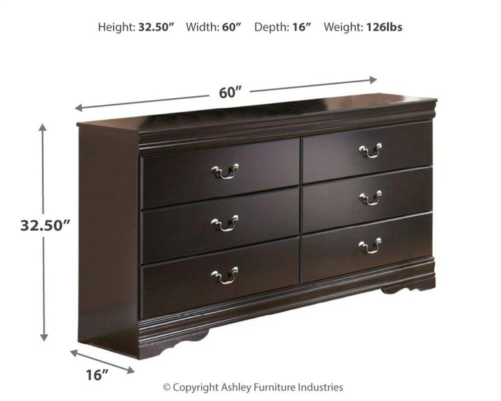 ASHLEY FURNITURE PKG014121 Queen Sleigh Bed With Mirrored Dresser and Nightstand