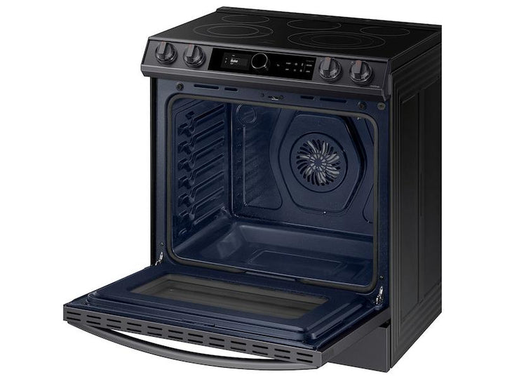 SAMSUNG NE63T8711SG 6.3 cu ft. Smart Slide-in Electric Range with Smart Dial & Air Fry in Black Stainless Steel