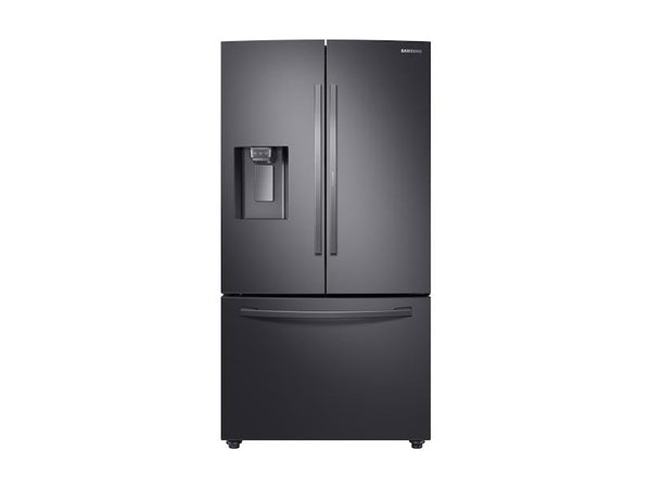 SAMSUNG RF28R6301SG 28 cu. ft. 3-Door French Door, Full Depth Refrigerator with Food Showcase in Black Stainless Steel