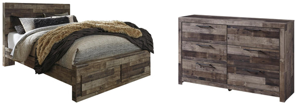ASHLEY FURNITURE PKG003283 Queen Panel Bed With 2 Storage Drawers With Dresser