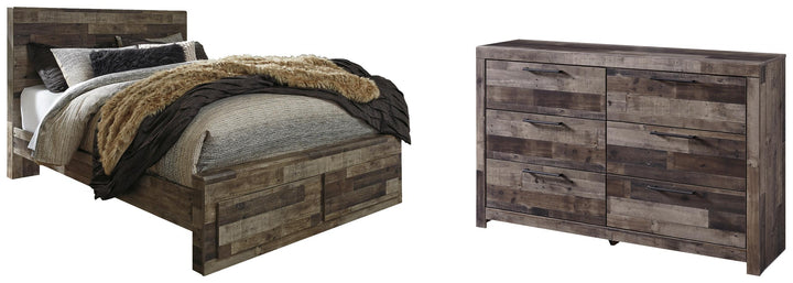ASHLEY FURNITURE PKG003283 Queen Panel Bed With 2 Storage Drawers With Dresser