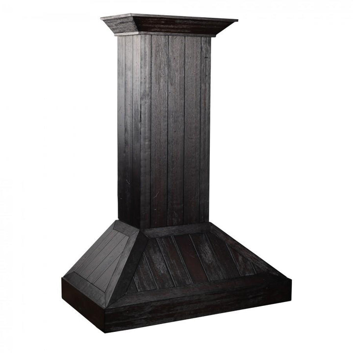 ZLINE KITCHEN AND BATH KPDD30 ZLINE Wooden Wall Mount Range Hood In Rustic Dark Finish - Includes Motor Size: 30 Inch