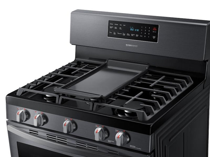 SAMSUNG NX58R5601SG 5.8 cu. ft. Freestanding Gas Range with Convection in Black Stainless Steel