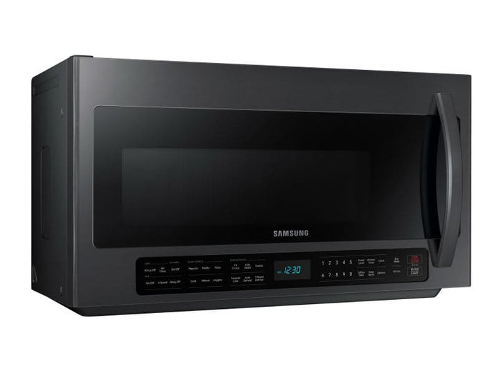 SAMSUNG ME21R7051SG 2.1 cu. ft. Over-the-Range Microwave with Sensor Cooking in Fingerprint Resistant Black Stainless Steel