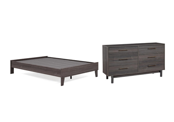 ASHLEY FURNITURE PKG008883 Full Platform Bed With Dresser
