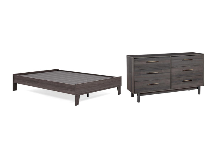 ASHLEY FURNITURE PKG008883 Full Platform Bed With Dresser
