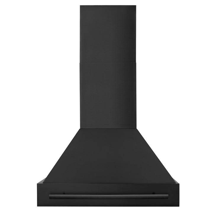 ZLINE KITCHEN AND BATH BS65530BS ZLINE Black Stainless Steel Range Hood with Black Stainless Steel Handle Size: 30 Inch