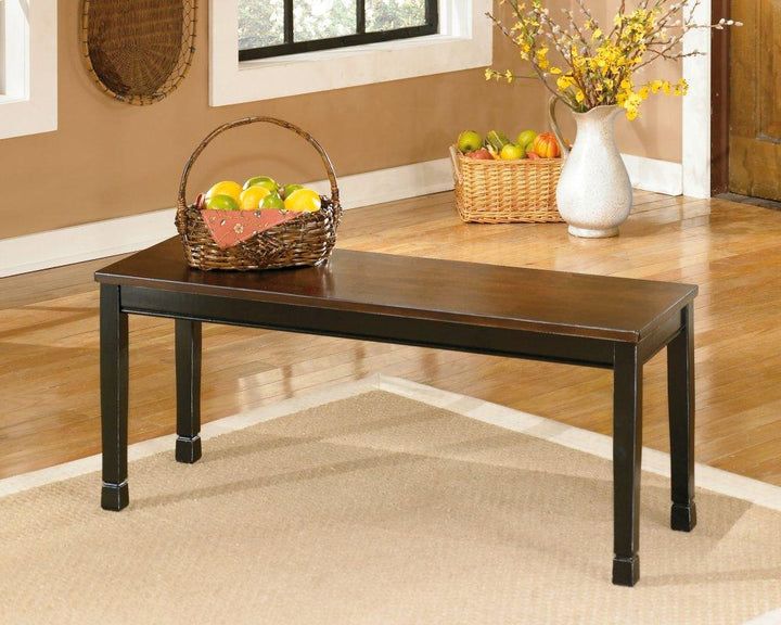 ASHLEY FURNITURE PKG002045 Dining Table and 2 Chairs and 2 Benches