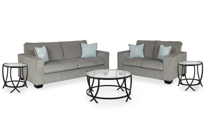 ASHLEY FURNITURE PKG014409 Sofa and Loveseat With Coffee Table and 2 End Tables