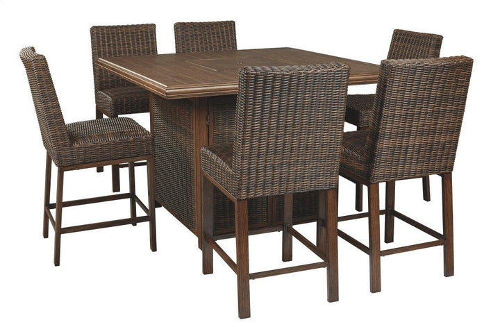 ASHLEY FURNITURE PKG000292 Outdoor Dining Table and 6 Chairs