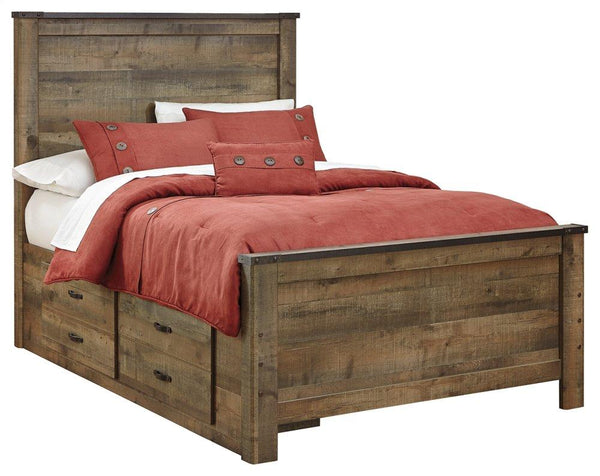 ASHLEY FURNITURE B446B10 Trinell Full Panel Bed With 2 Storage Drawers