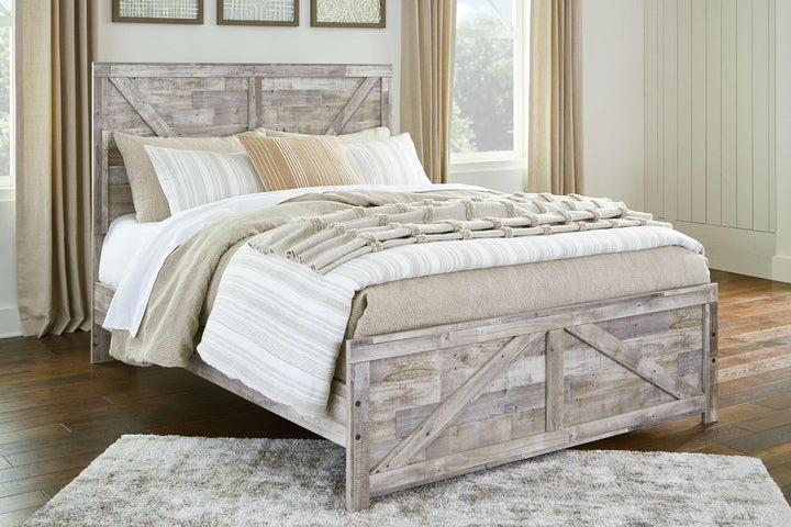 ASHLEY FURNITURE B3487B2 Hodanna Queen Crossbuck Panel Bed