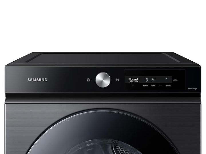 SAMSUNG DVG46BB6700VA3 Bespoke 7.5 cu. ft. Large Capacity Gas Dryer with Super Speed Dry and AI Smart Dial in Brushed Black