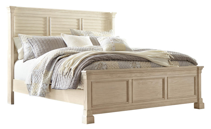 ASHLEY FURNITURE PKG006114 King Panel Bed With Mirrored Dresser, Chest and Nightstand