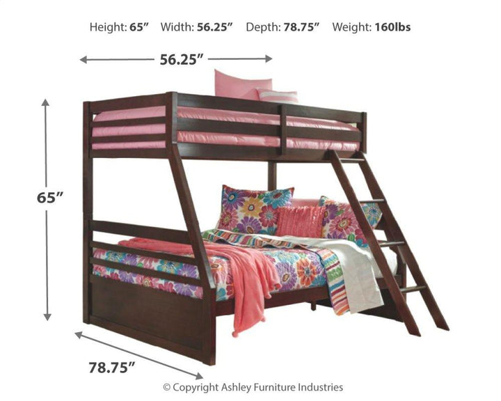 ASHLEY FURNITURE B328YB3 Halanton Twin Over Full Bunk Bed