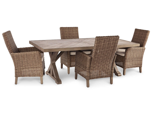 ASHLEY FURNITURE PKG014591 Outdoor Dining Table and 4 Chairs