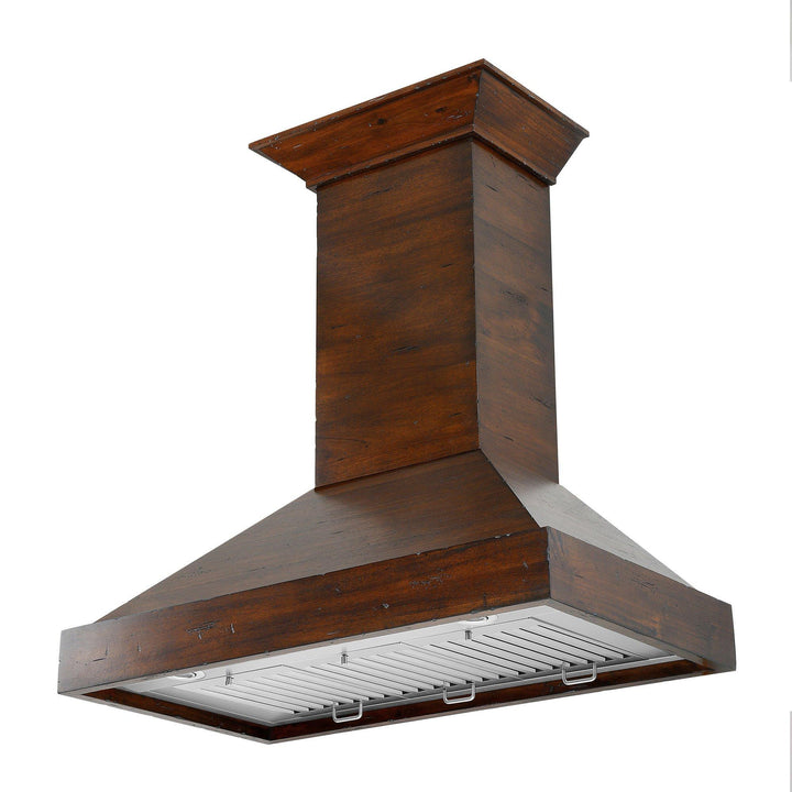 ZLINE KITCHEN AND BATH KBRR30 ZLINE Convertible Vent Wooden Wall Mount Range Hood in Walnut Size: 30 inch