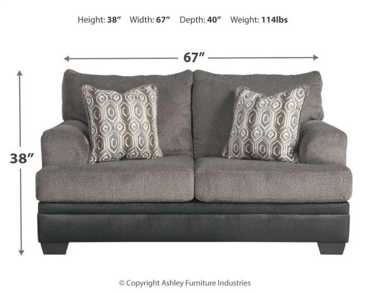 ASHLEY FURNITURE PKG001741 Sofa, Loveseat and Recliner