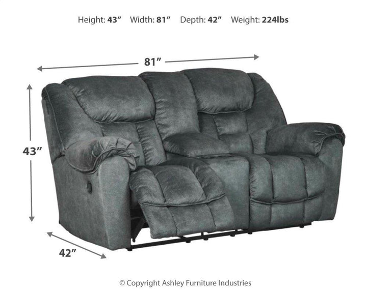 ASHLEY FURNITURE 7690294 Capehorn Reclining Loveseat With Console