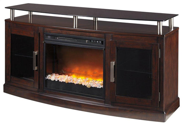 ASHLEY FURNITURE W757W3 Chanceen 60" TV Stand With Electric Fireplace