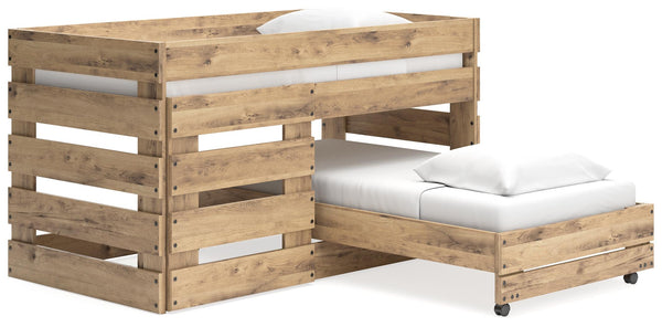 ASHLEY FURNITURE EB2712B5 Larstin Twin Over Twin Loft Bed