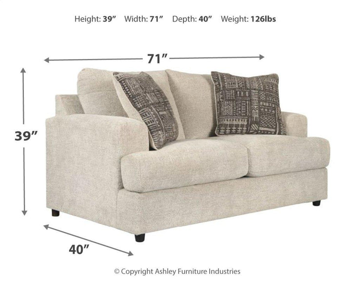 ASHLEY FURNITURE PKG007403 Sofa, Loveseat, Chair and Ottoman