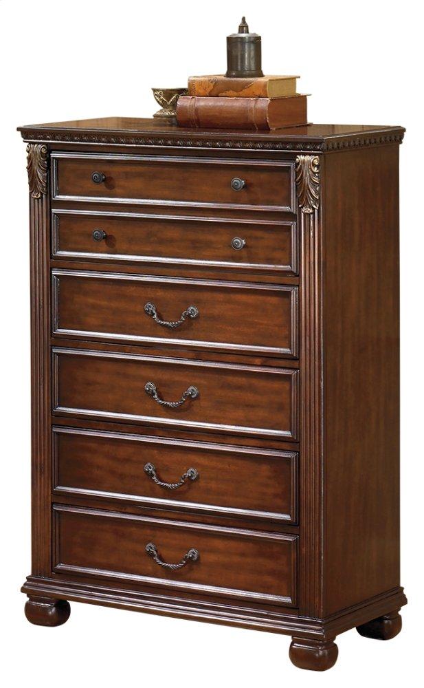 ASHLEY FURNITURE PKG005620 Queen Panel Bed With Mirrored Dresser and Chest