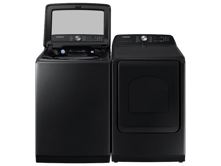 SAMSUNG DVG52A5500V 7.4 cu. ft. Smart Gas Dryer with Steam Sanitize+ in Brushed Black