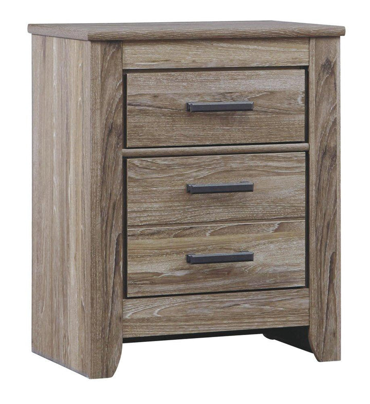 ASHLEY FURNITURE PKG003980 King Panel Bed With Mirrored Dresser, Chest and Nightstand