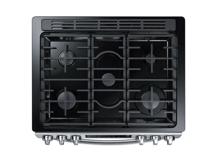 SAMSUNG NX58R9421SS 5.8 cu. ft. Slide-in Gas Range with Convection in Stainless Steel