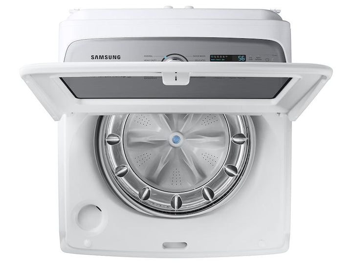 SAMSUNG WA52A5500AW 5.2 cu. ft. Large Capacity Smart Top Load Washer with Super Speed Wash in White