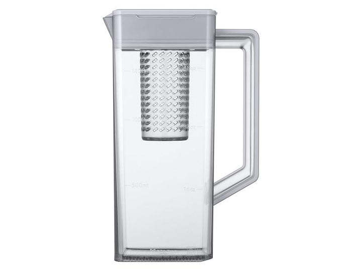 SAMSUNG RF24BB620012AA Bespoke 3-Door French Door Refrigerator 24 cu. ft. with AutoFill Water Pitcher in White Glass