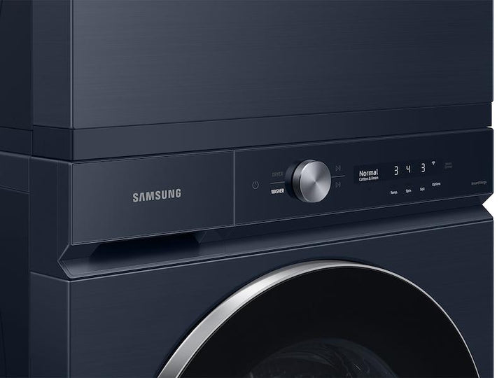 SAMSUNG DVE53BB8900DA3 Bespoke 7.6 cu. ft. Ultra Capacity Electric Dryer with AI Optimal Dry and Super Speed Dry in Brushed Navy