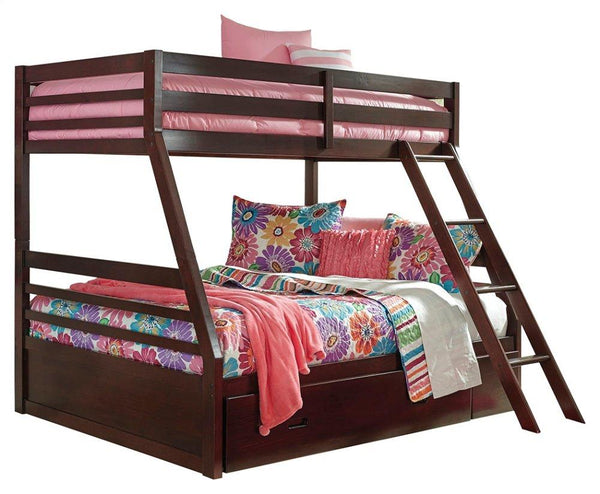 ASHLEY FURNITURE B328YB1 Halanton Twin Over Full Bunk Bed With 1 Large Storage Drawer