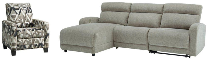 ASHLEY FURNITURE PKG008158 3-piece Sectional With Recliner