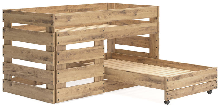 ASHLEY FURNITURE EB2712B5 Larstin Twin Over Twin Loft Bed